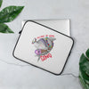 Deep Blue "You Make Me Wanna Sing" White Laptop Sleeve